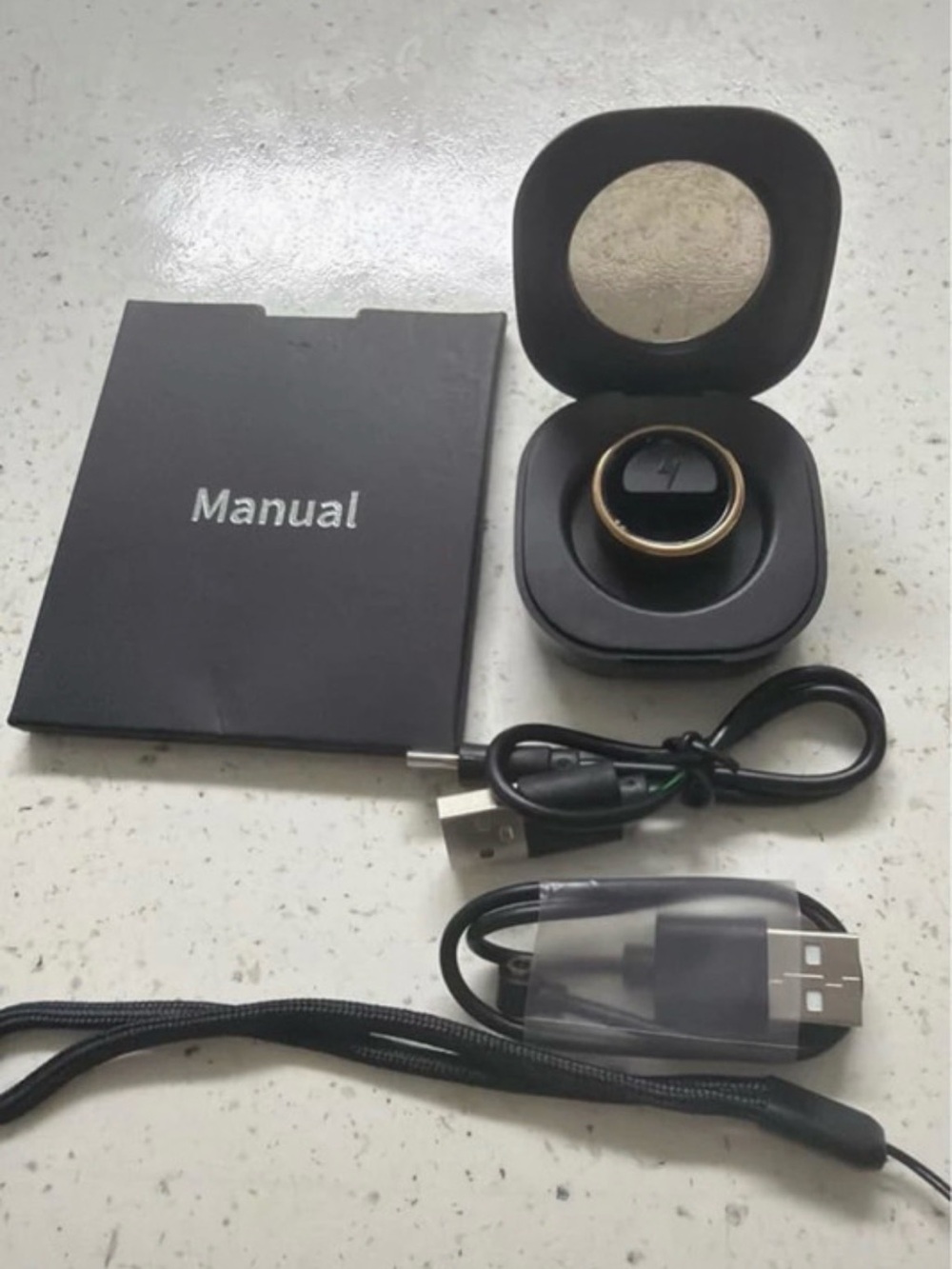 Wireless Bluetooth Earbud with Charging Case - Black & Gold